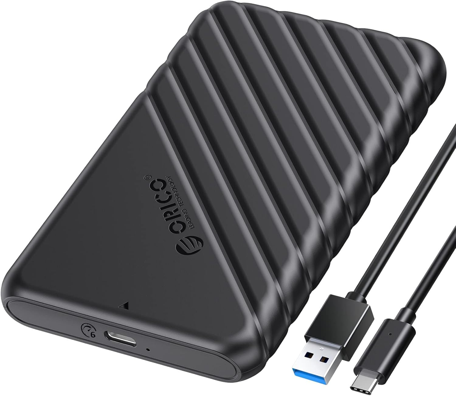 2.5 Inch USB C Hard Drive Enclosure USB 3.1 Gen 1 to SATA III External