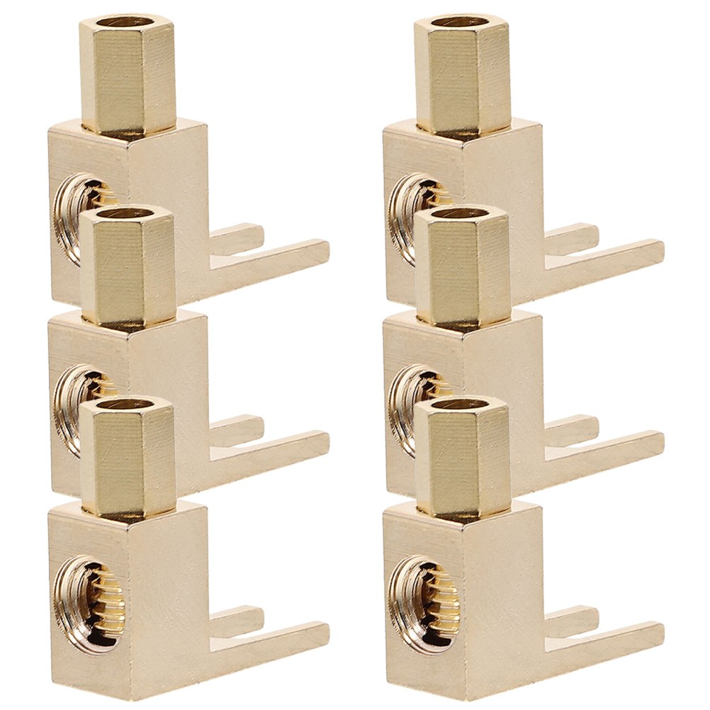 Corrosion Resistant Gold Copper Audio Fork Terminal for Theater Sound Setup