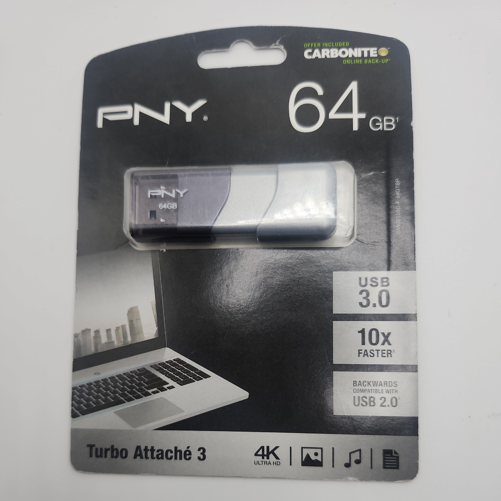 PNY P-FD64GTBOP-GE Elite Turbo Attache 3.0 USB Flash Drive
