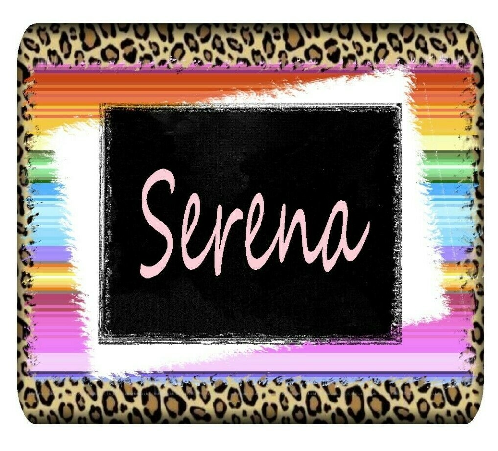 Personalized Mouse Pad Leopard Pastel Stripes Neoprene Custom Monogram Mousepad