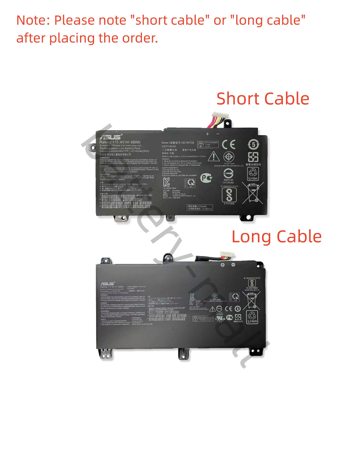 Original B31N1726 Battery For Asus FX504 FX504GD FX505GM FX505GE FX86 FX80GD New