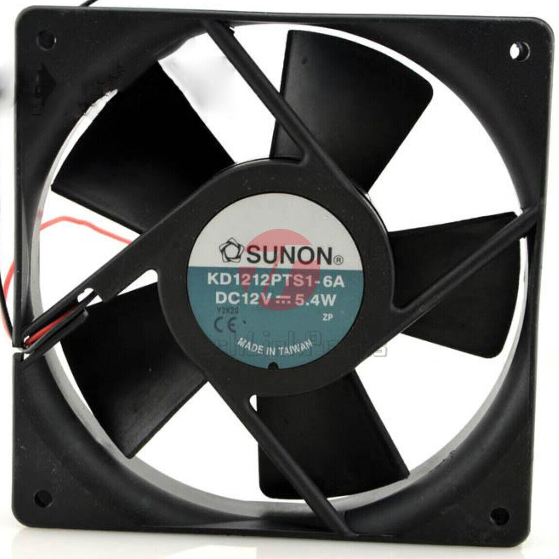 New 1PC 2-wire High-speed Cooling Fan KD1212PTS1-6A 12V 5.4W 12CM 12025