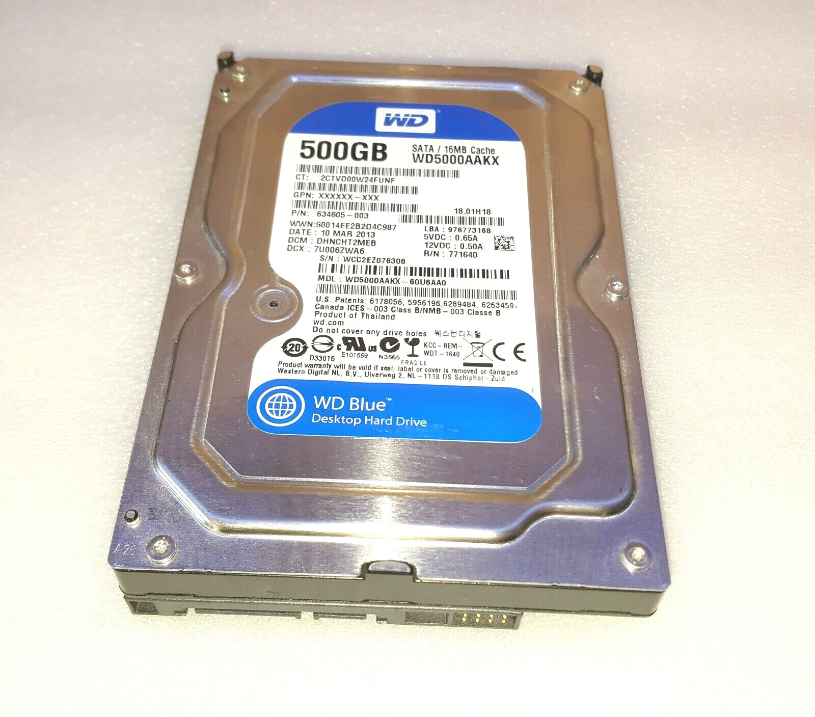 HP ENVY 750-150xt - 500GB 3.5" Hard Drive w/ Windows 7 Home Premium 64-Bit 