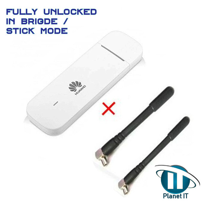 Huawei E3372s E3372h-607 USB Modem Stick/Bridge Modem ID 12D1:1506 + 2 Antennas