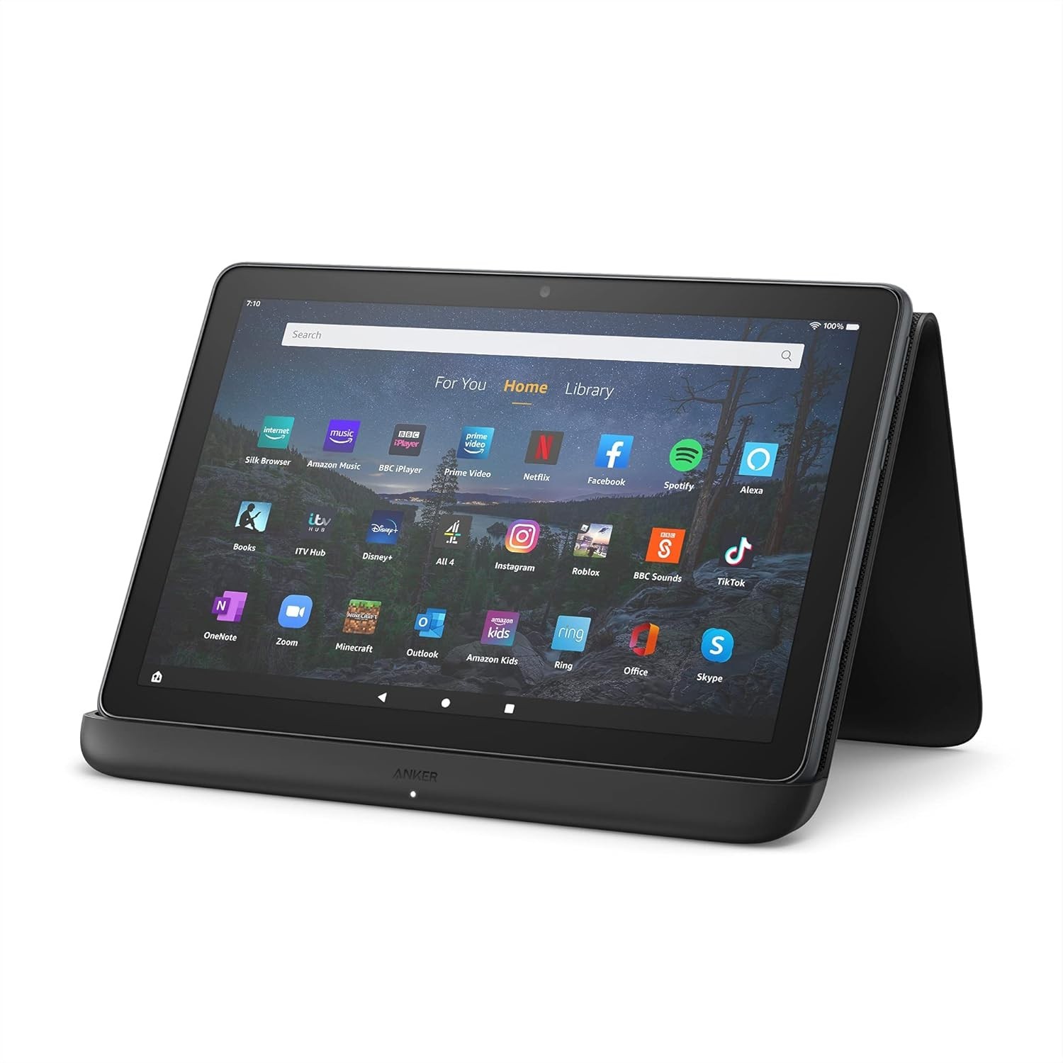 ANKER Amazon Wireless Charging Dock for Fire HD 10 Plus  15W Fast Wireless