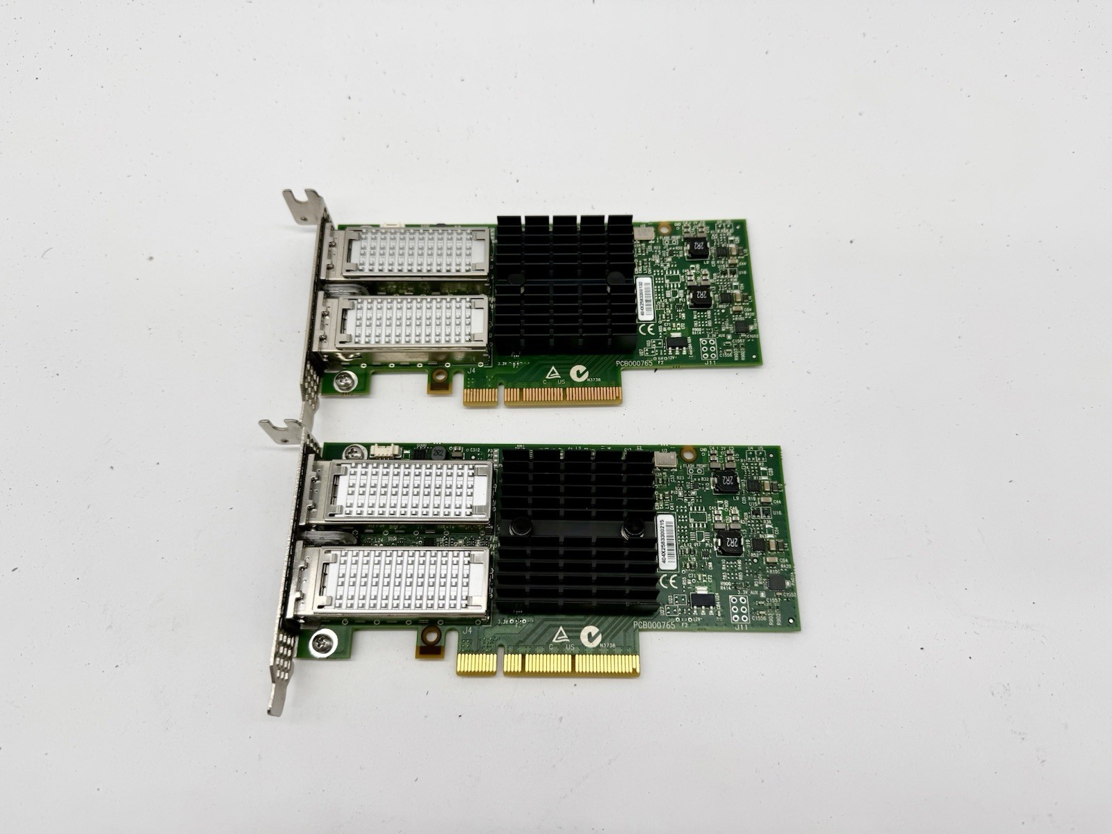 LOT OF 2 Dell R3F0N CX324A Mellanox CONNECTX-3 QSFP 40GBE Dual Port Network card