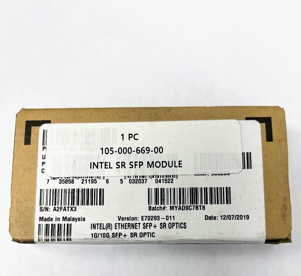 Intel 105-000-669-00 10GBase-SR SFP+ Transceiver 850nm 300m Optical Module