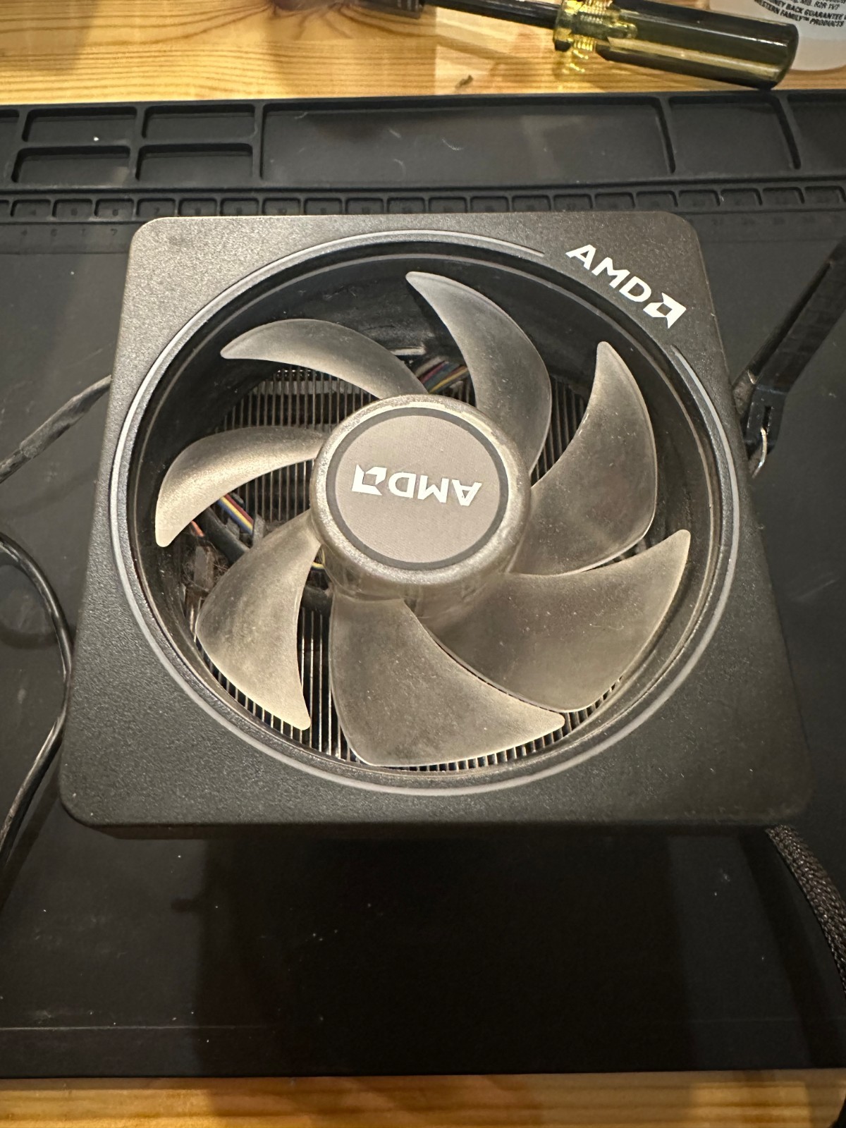 AMD Wraith Prism LED RGB Cooler Fan 4-Pin Connector Copper Base/Alum Heat Sink