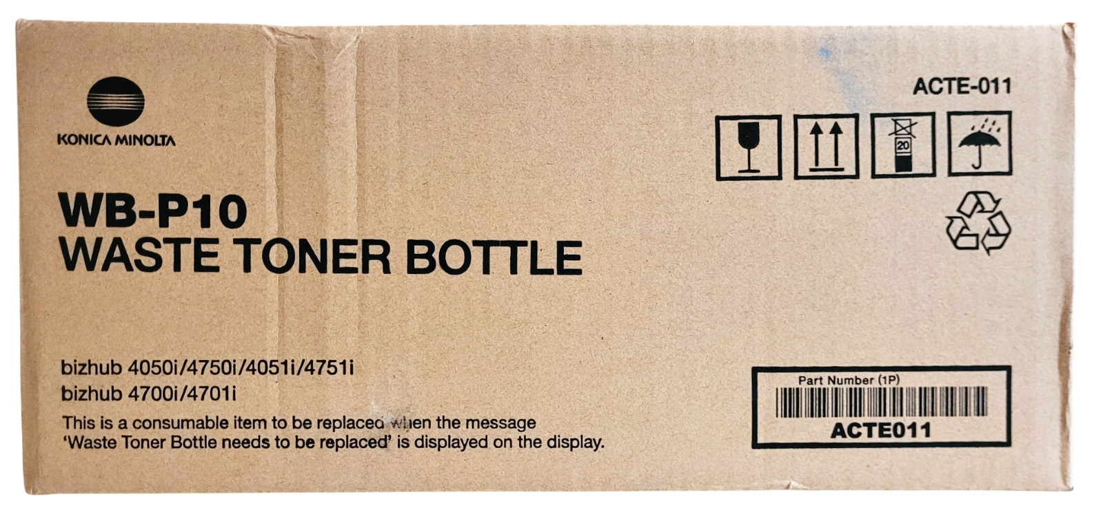 Konica Minolta WB-P10-ACTE-011 Waste Toner Bottle