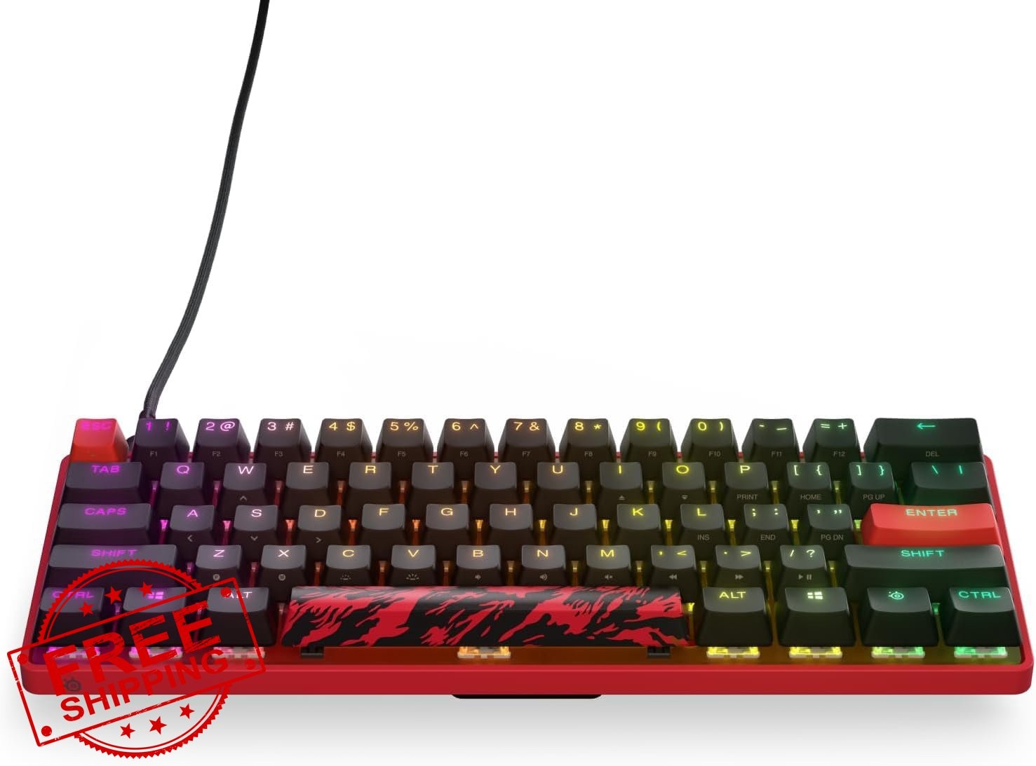 SteelSeries Apex 9 Mini: Faze Clan Edition — HotSwap Optical Keyboard – 60% C...