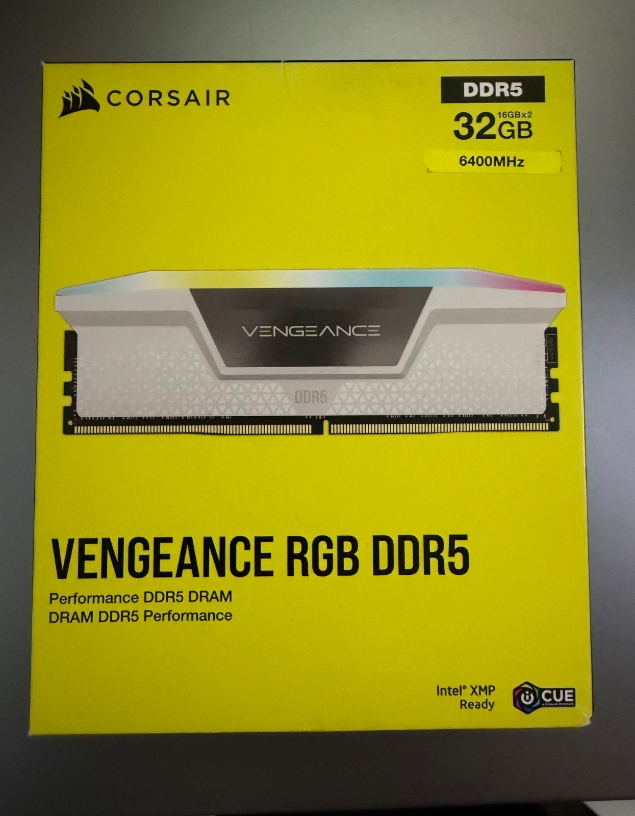 Corsair Vengeance DDR5 2x16 32GB 6400MHz RAM RGB XMP READY
