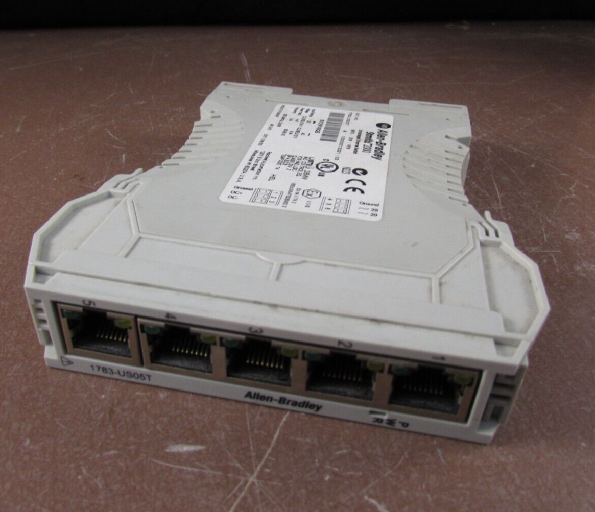 ALLEN BRADLEY 1783-US05T ETHERNET SWITCH STRATIX 2000 SER. A 1783US05T