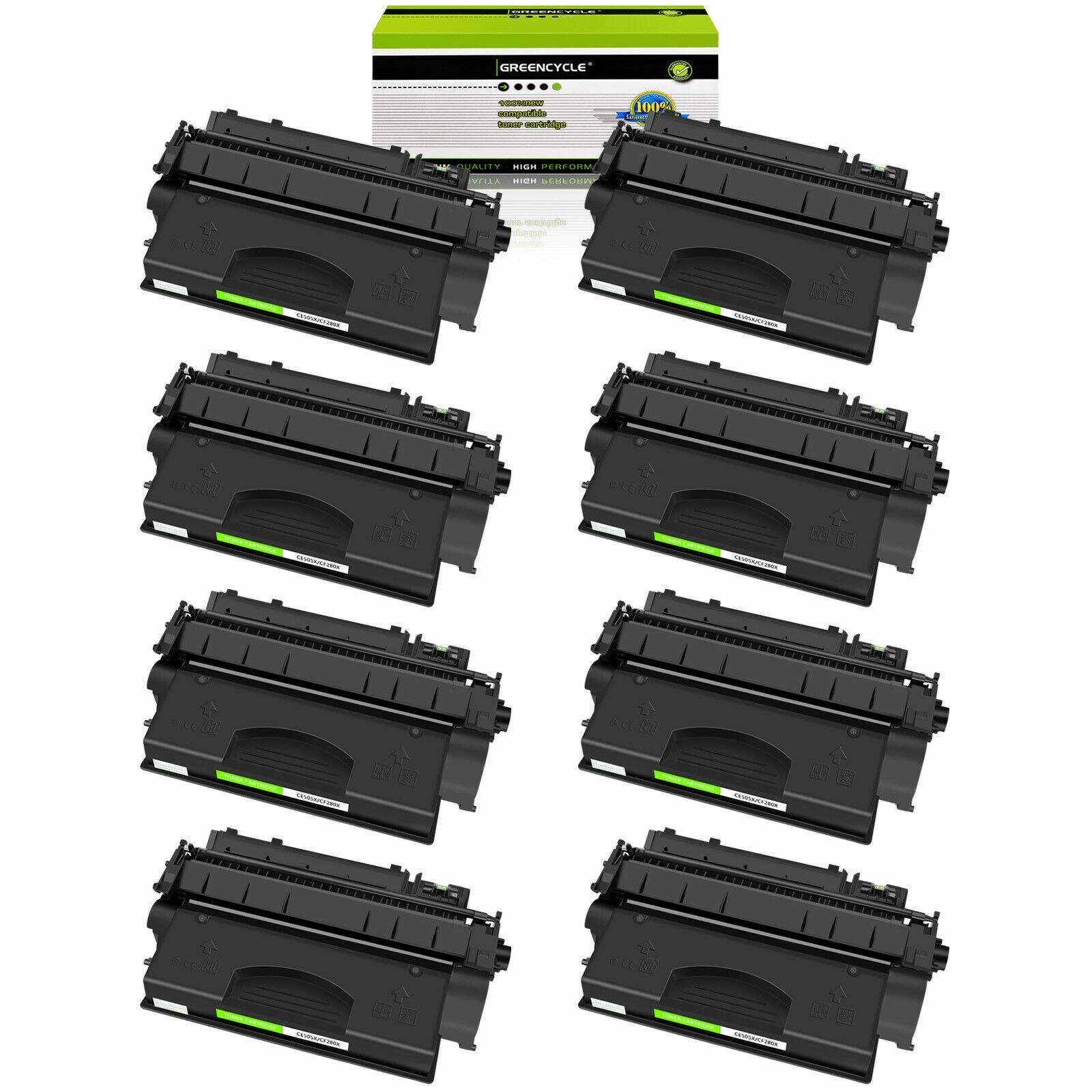 8x High Yield CF280X Black Toner Fits For HP Laserjet Pro 400 M401a M401d M401dw