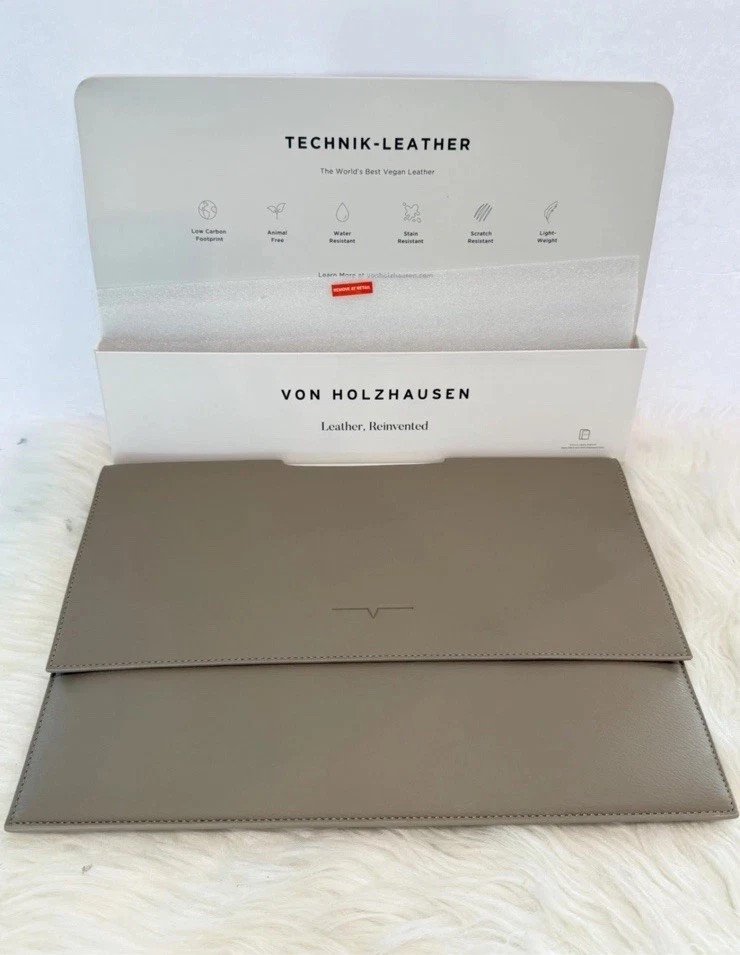 Von Holzhausen The iPad Portfolio Leather Reinvented Case 12.9 Inches Stone