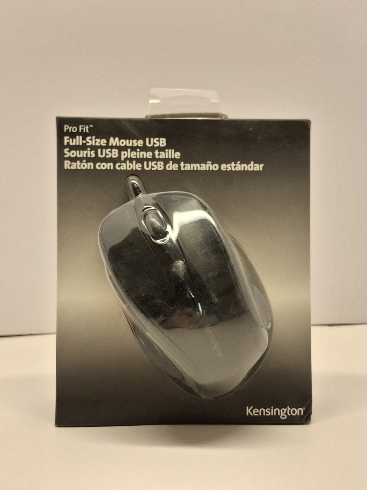Kensington® Pro Fit Wired Full-Size Mouse, USB, Right, Black 085896723691 NEW