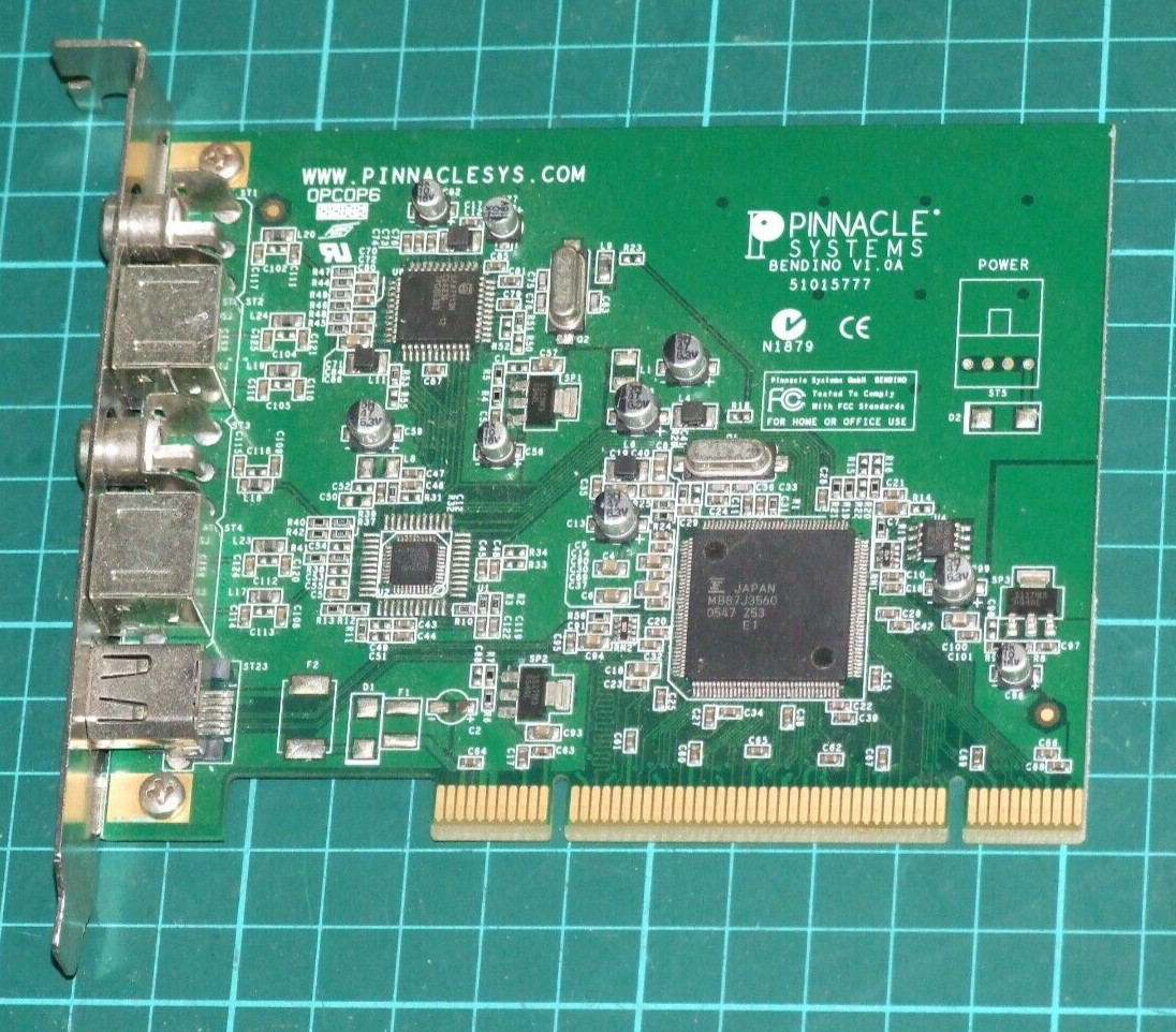 Pinnacle Systems Bendino V1.0a PCI Video Capture Card 51015777