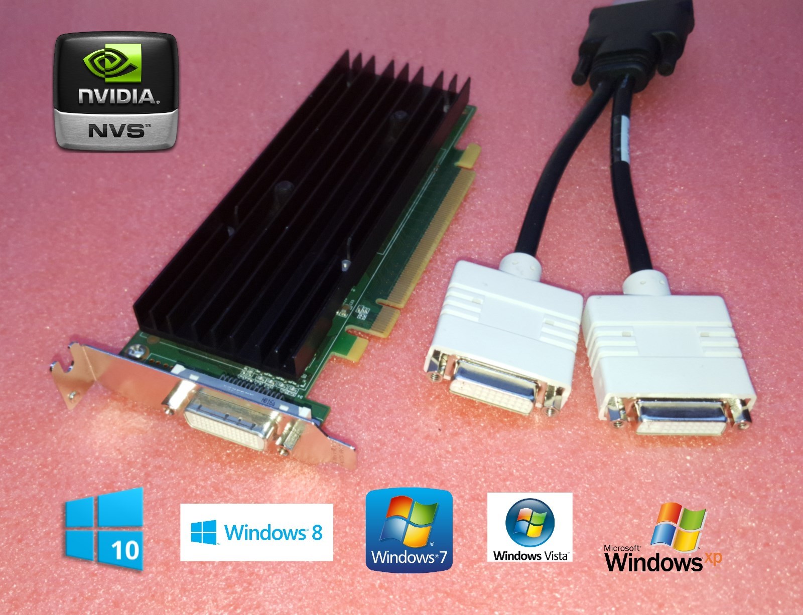 Windows 10 Acer Aspire X1420G X1430G X3400G Dual DVI Monitor Video Card