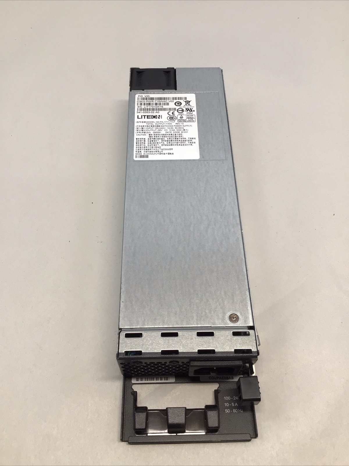 LiteOn C3KX-PWR-715WAC V02 Switching Power Supply PA-1711-1-LF 715W