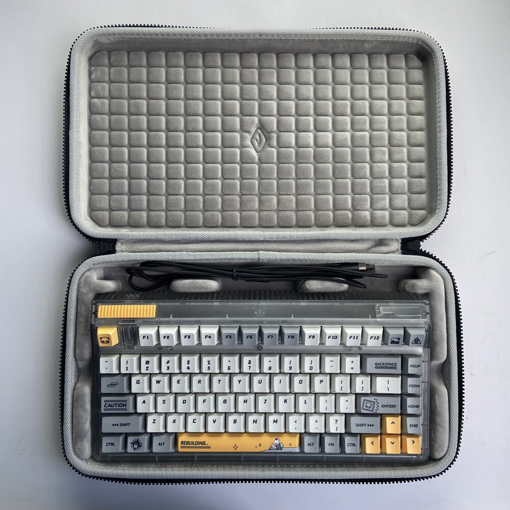 Black Storage Portable Carry Case Box For IQUNIX OG80 Wireless Wired Keyboard