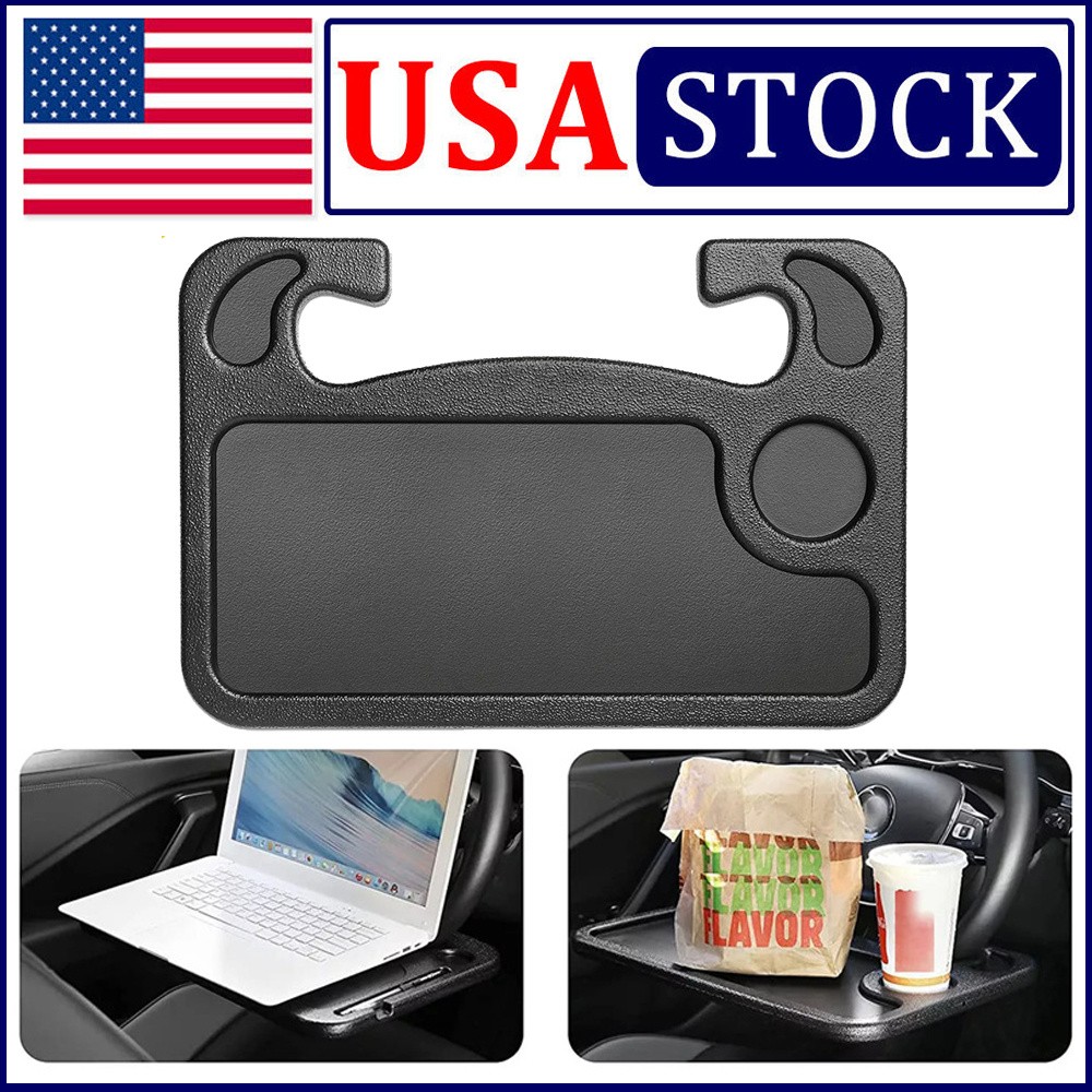1PCS Car Steering Wheel Tray Desk Two Sided for Laptop Food Work Table Holder