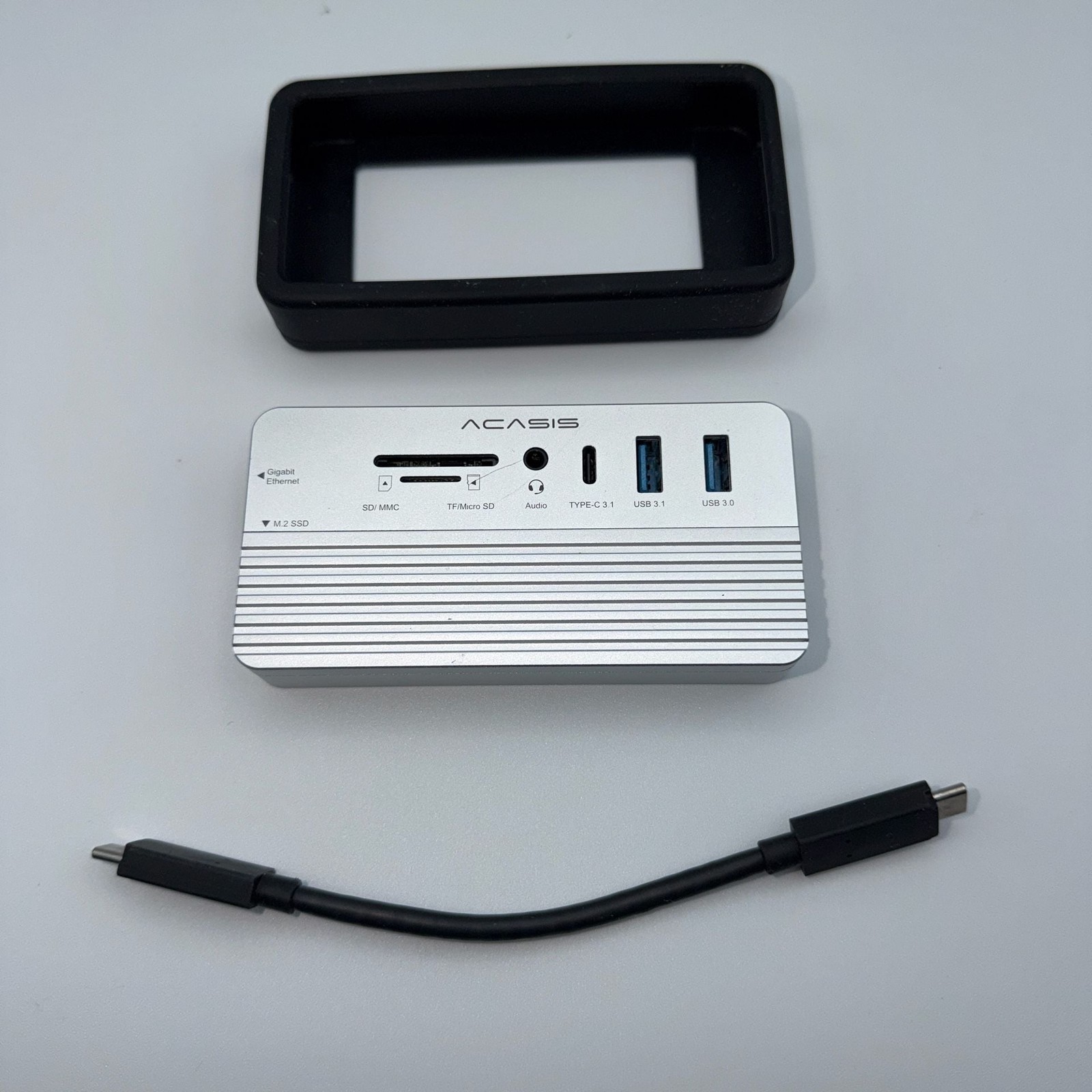 Acasis 10-in-1 USB-C Hub with M.2 NVMe/SATA SSD Enclosure (Model CM073)