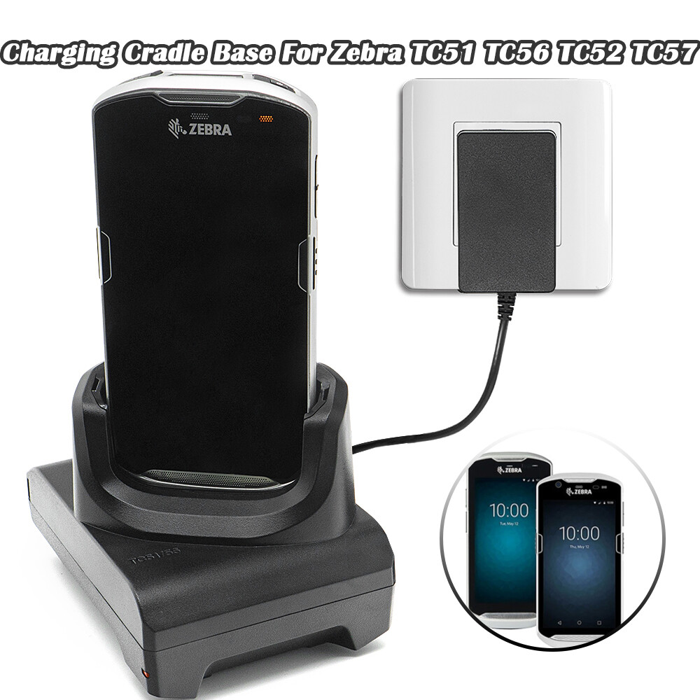 1-Slot Battery Charging Cradle Base Adapter For Zebra TC51 TC56 TC52 TC57