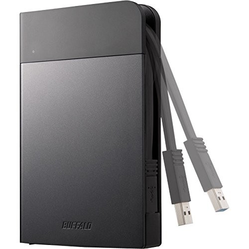 Buffalo HDPZN1.0U3B 1TB Portable Hard Drive USB 3.0 Rugged Black