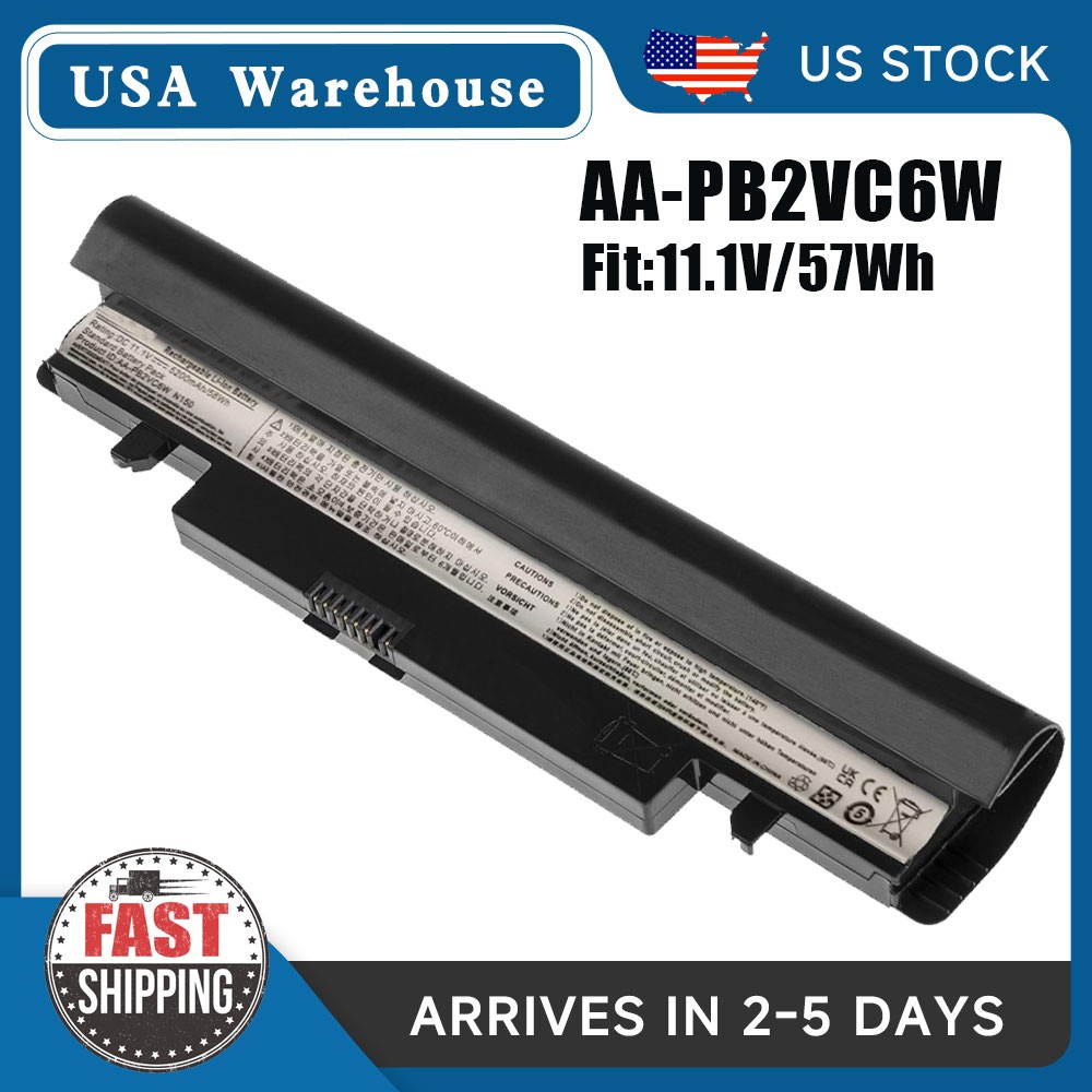 Battery for Samsung N143 N145 N148 N150 N250 AA-PB2VC6B AA-PL2VC6W AA-PB2VC6W