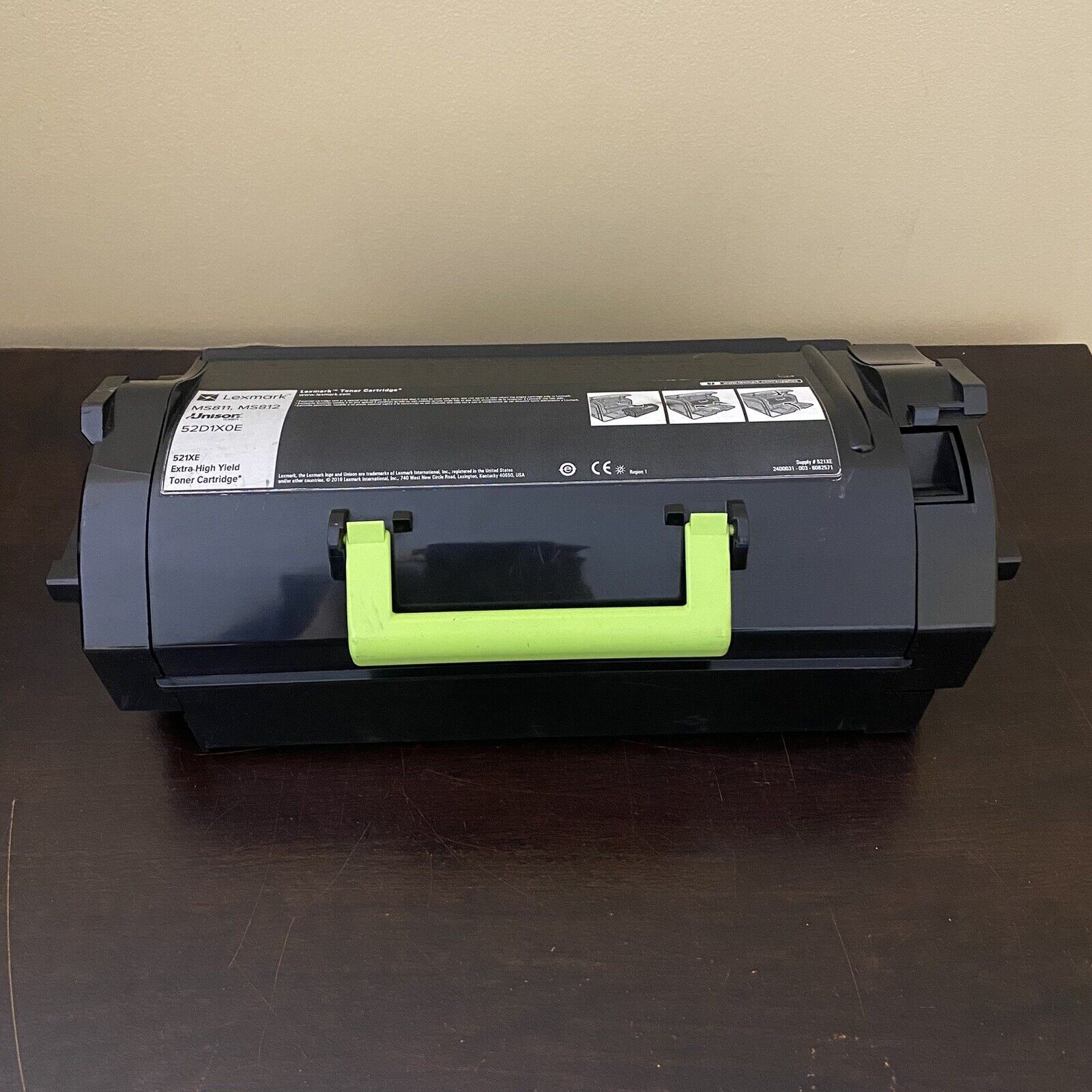 GENUINE Lexmark 52D1X0E Black Toner Cartridge For MS811 MS812 / 100% Full