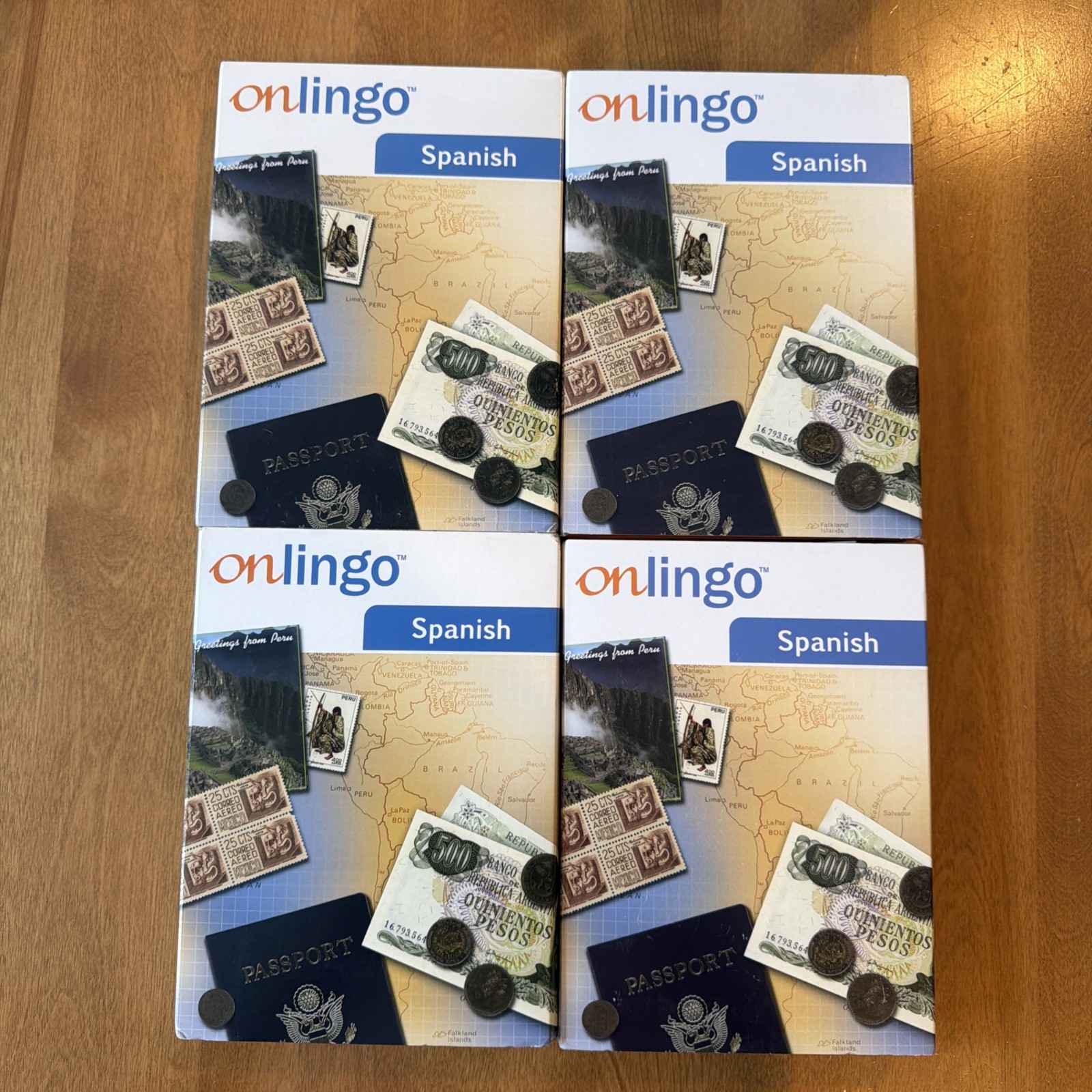Onlingo Spanish CD Set Levels 1 Thru 4 (12 CDs)