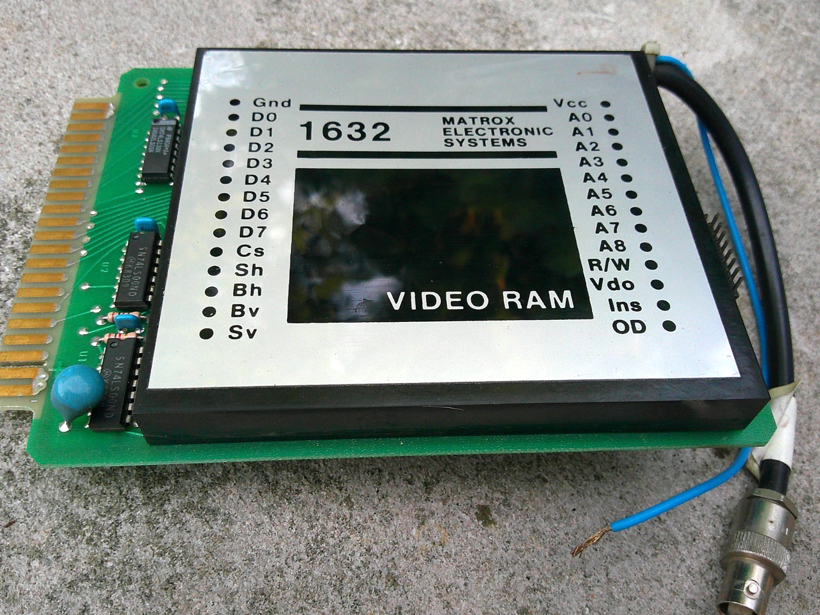 Vintage Matrox MTX-1632 Video RAM (1978)