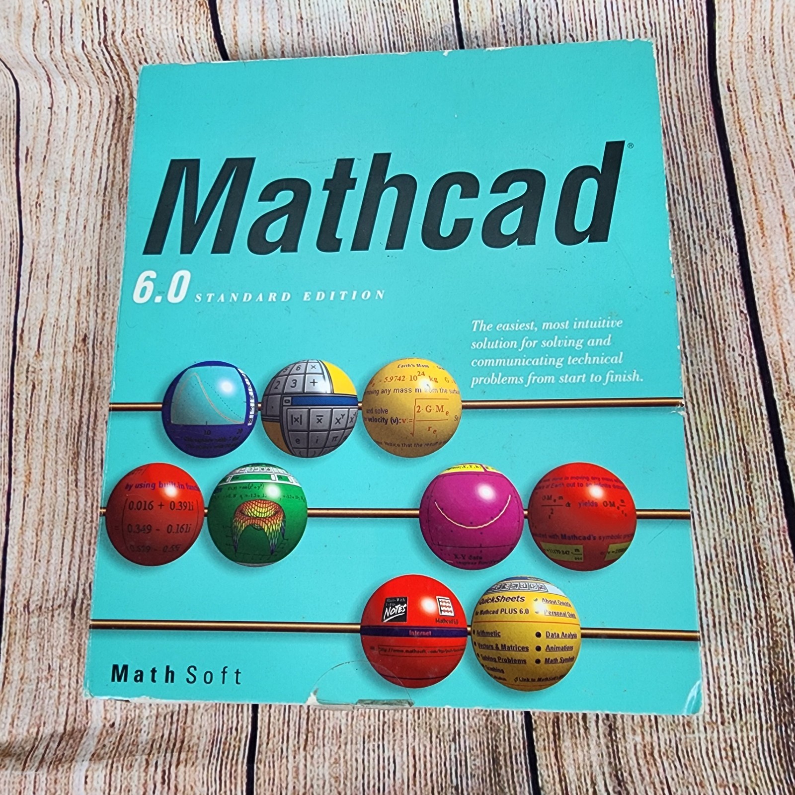 Math Soft Mathcad 6.0 For Windows 1995 Complete Disks Manuals EXC