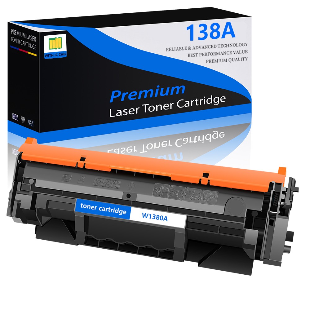 1PK 138A W1380A Compatible Black Toner Cartridge [with Chip] Replacement for HP