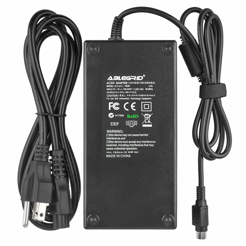 180W AC/DC Power Adapter Cord Charger for Toshiba Satellite X200 Model Mains PSU