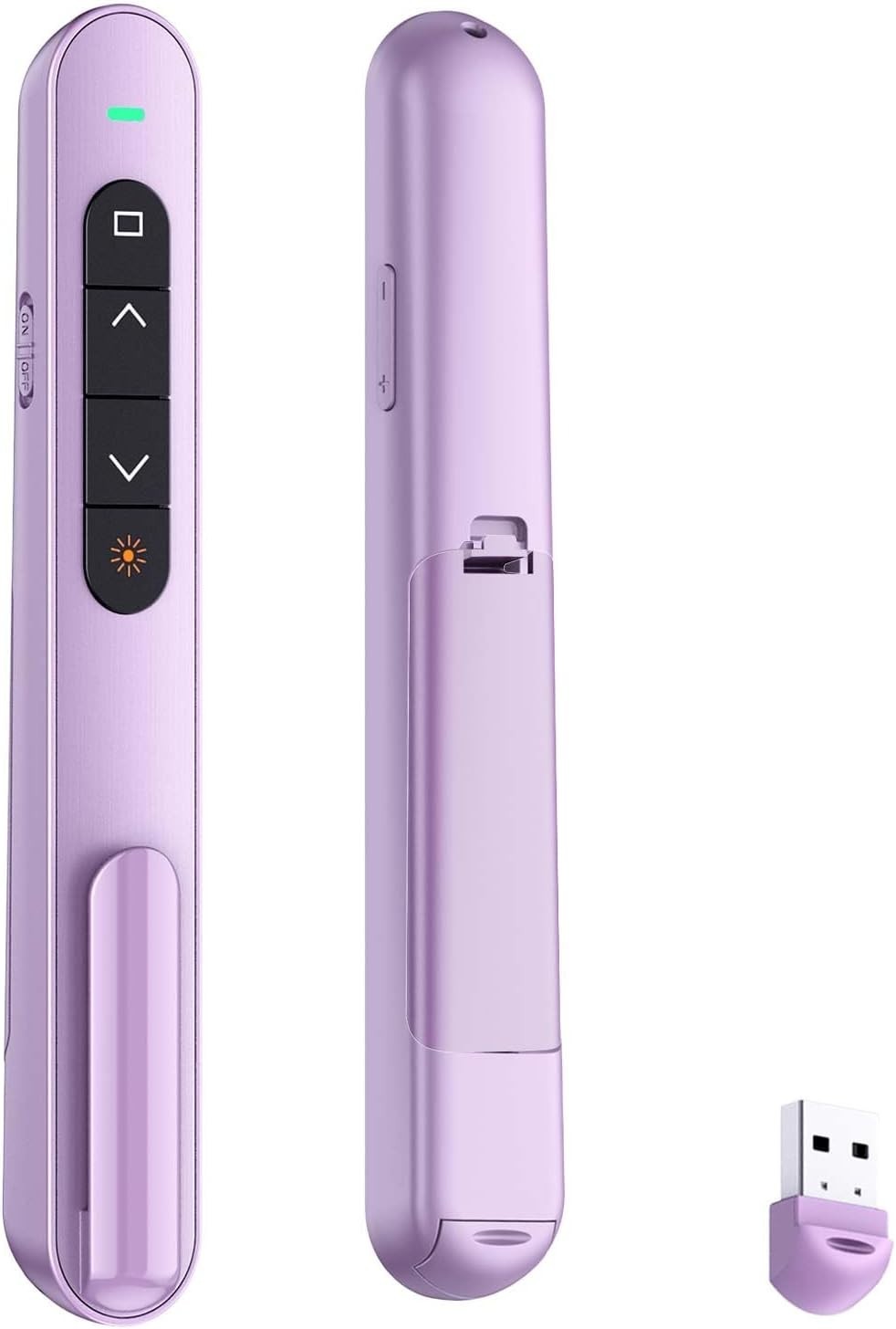 QUI Presentation Clicker with Volume Control, Wireless Presenter Remote