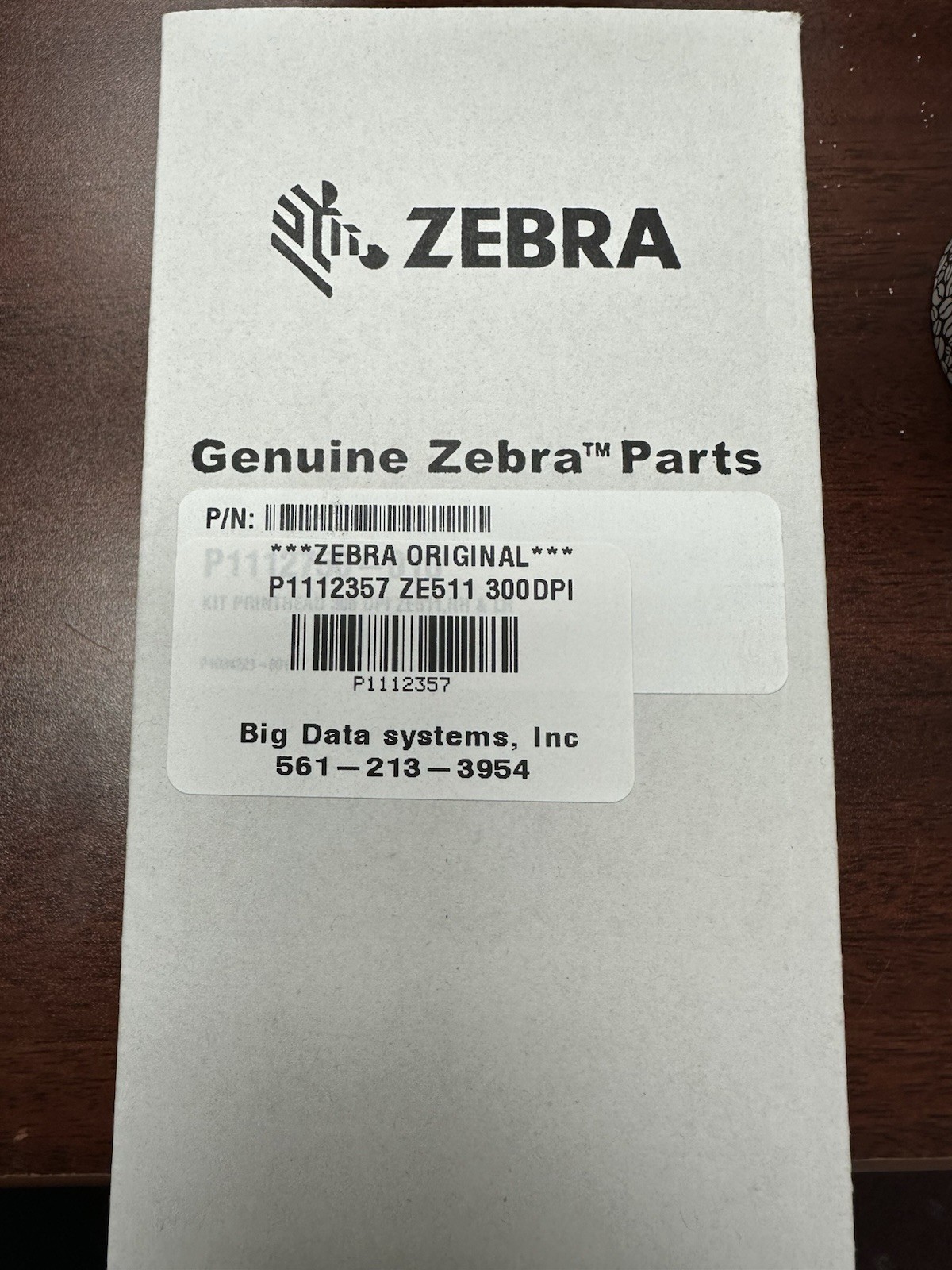 ZEBRA **ORIGINAL** P1112357 Printhead for 300DPI Printhead NEW **US SHIP**