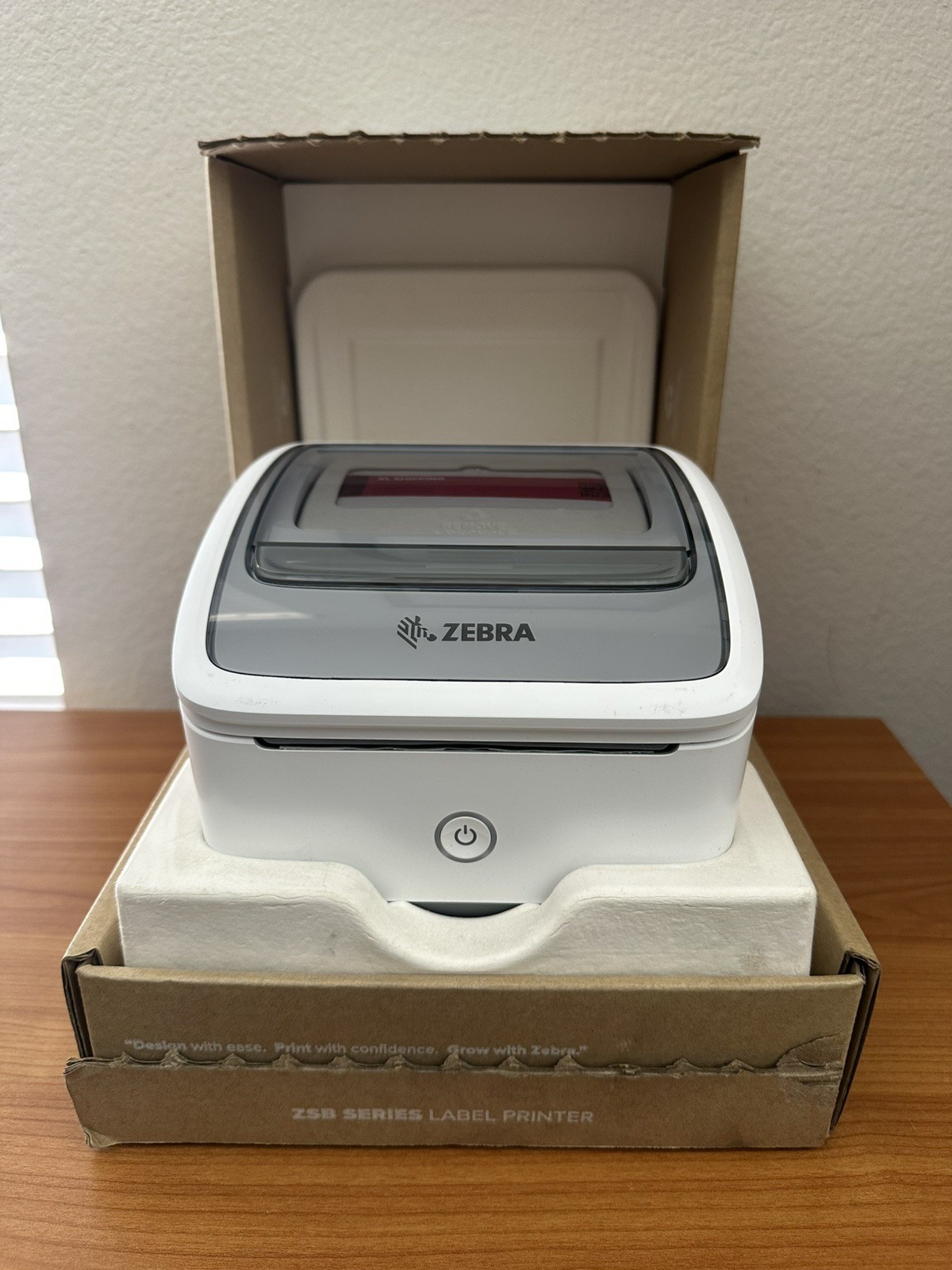 Zebra ZSB-DP14 4" Wireless Label Printer – New Open Box + XL Labels Included