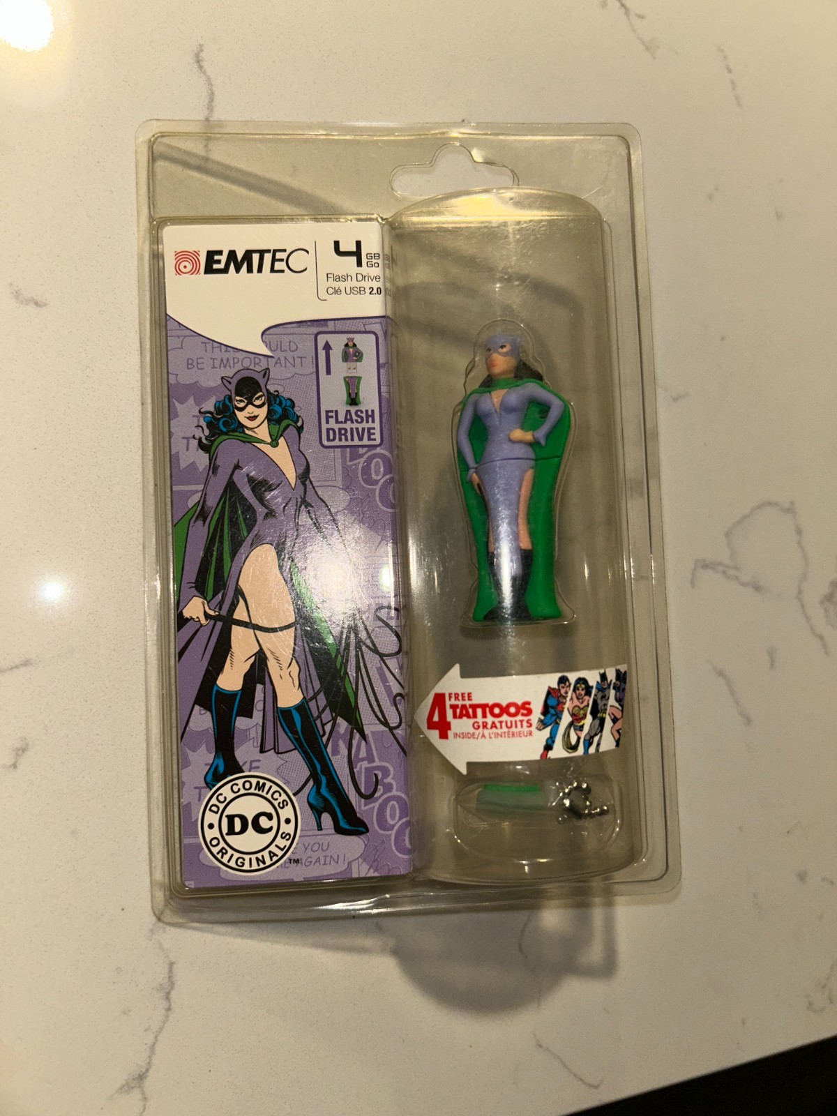 NEW SEALED Emtec CATWOMAN 4GB USB Flash Drive DC Comics Batman Memory Stick