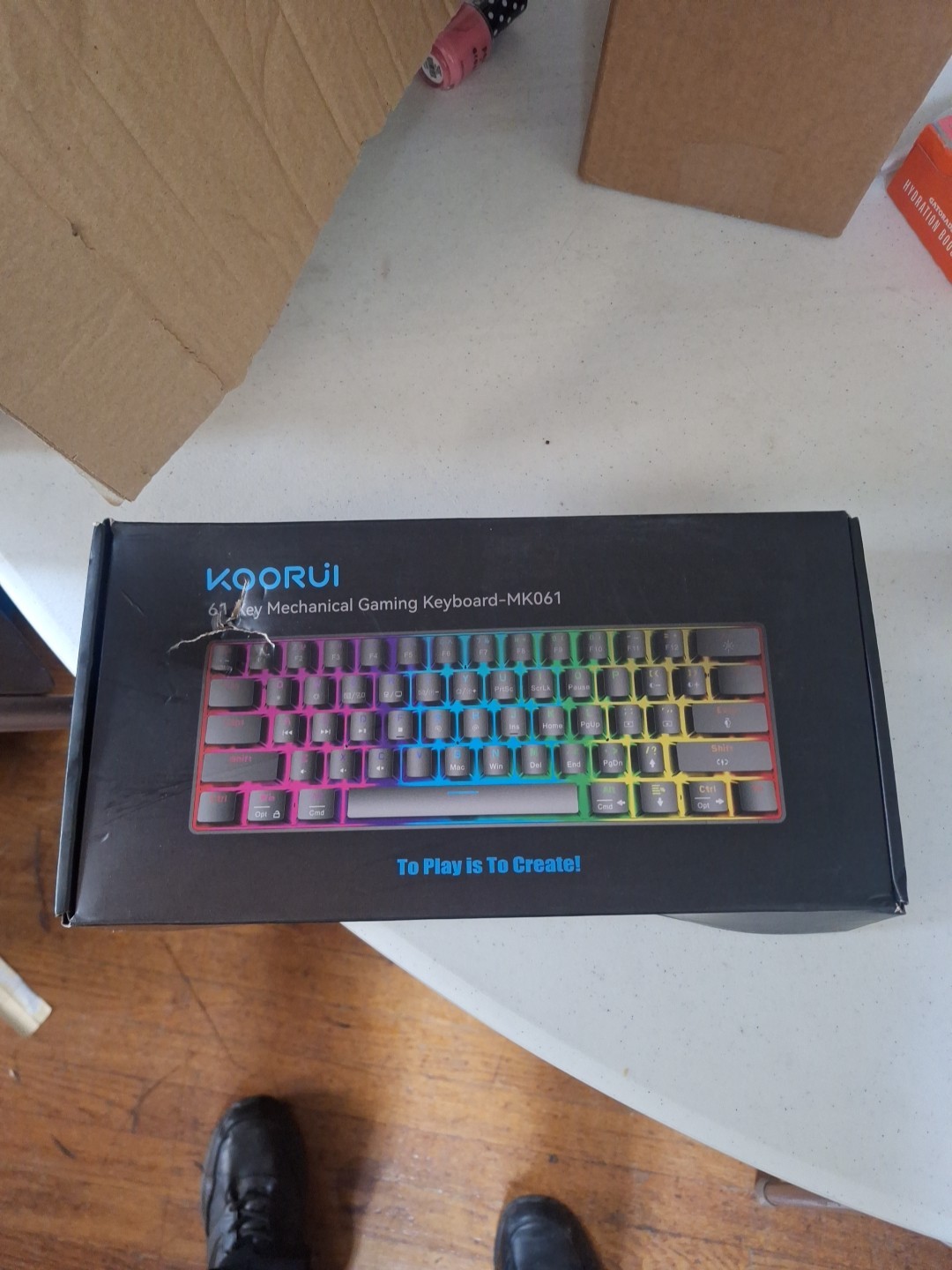 Koorui: 61 Key Mechanical Gaming Keyboard With Lights - MK061
