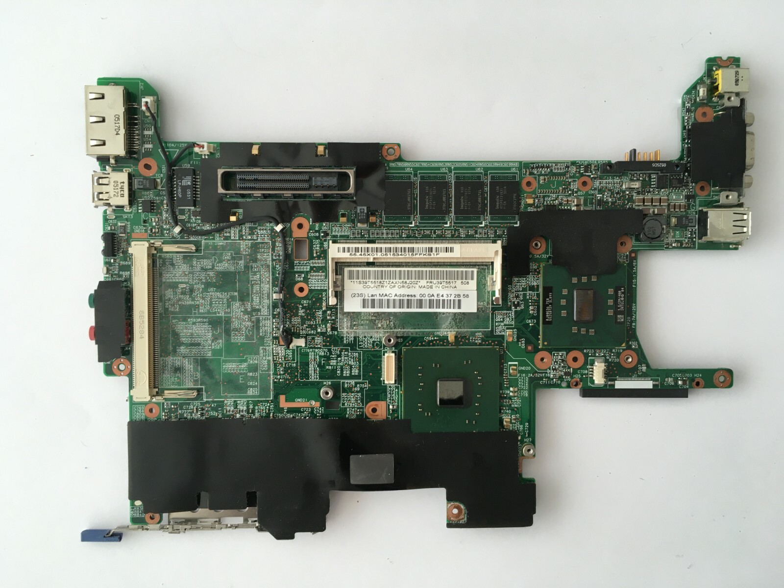  Lenovo IBM Thinkpad X41 Motherboard 2527-67G Good Working Condition 39T5517