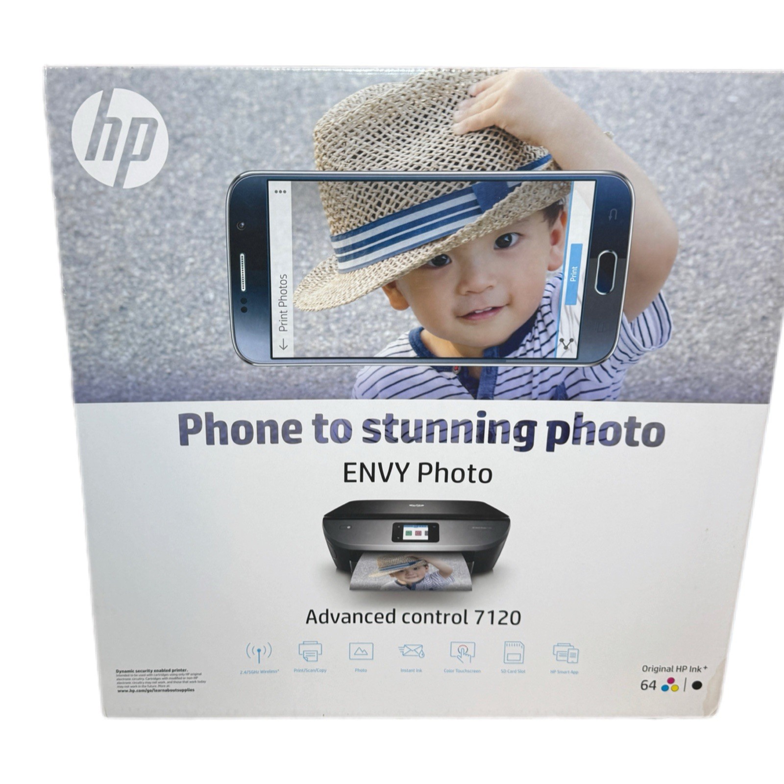 NEW SEALED HP Envy 7120 All-in-One Wireless Bluetooth Photo Printer Scan Copy