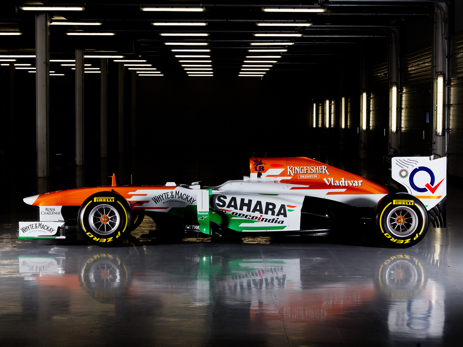 Cars 2013 force india vjm06 formula one race Desk Mat Stitched