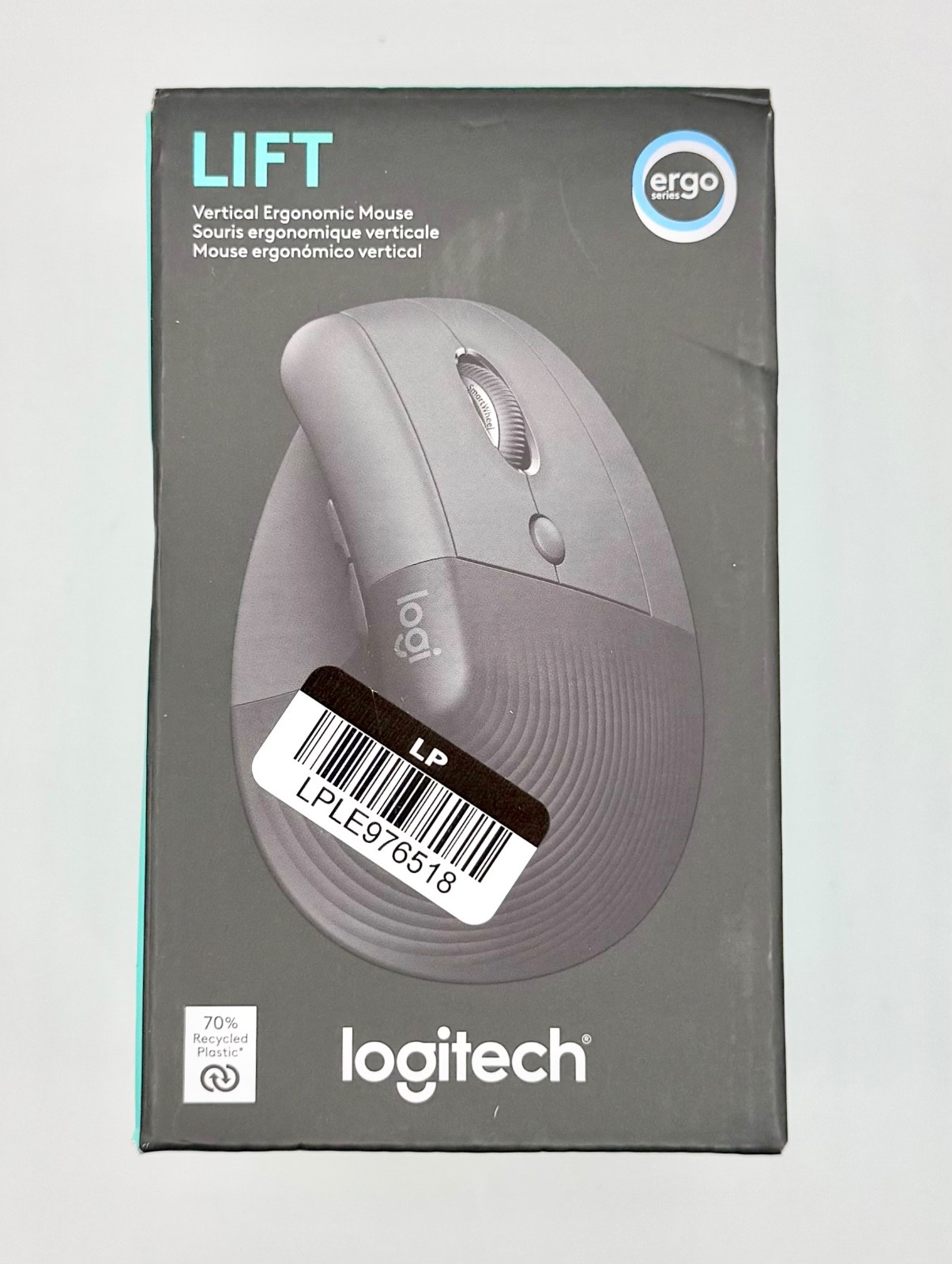 New - Logitech Lift Vertical Ergonomic Mouse - Black