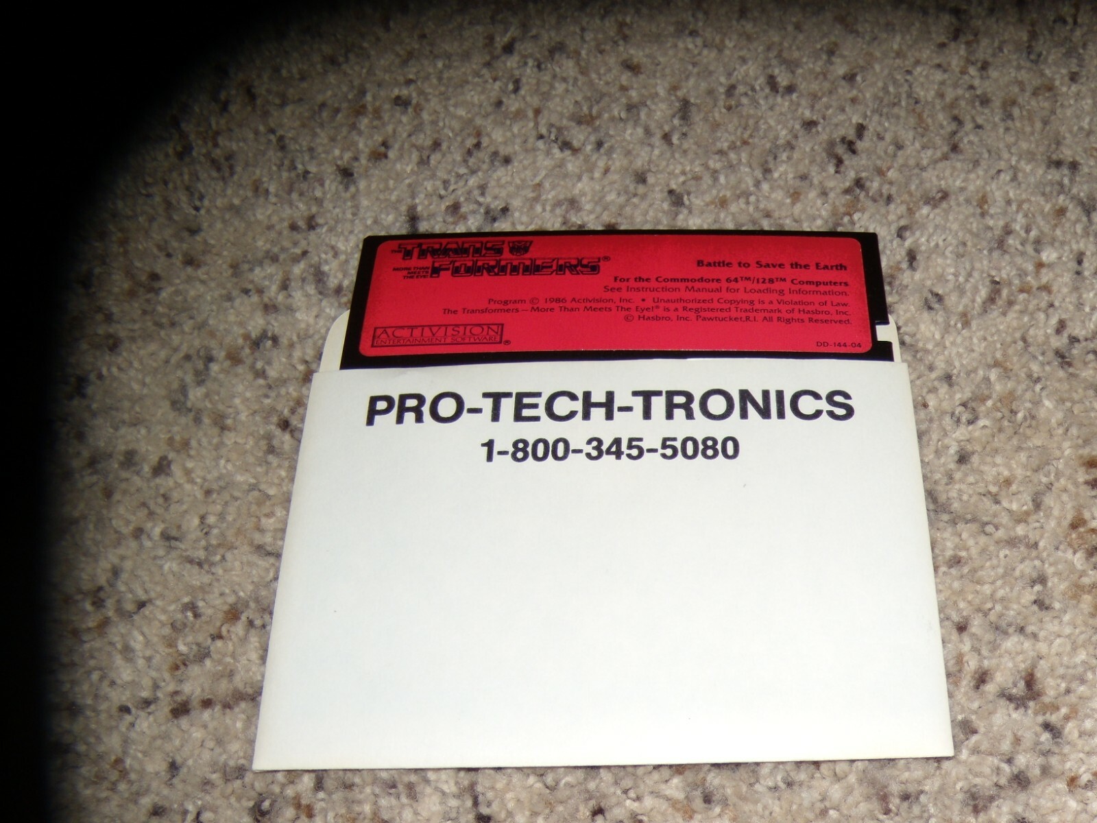 Transformers Battle to Save the Earth Commodore 64 C64 Game 5.25" disk
