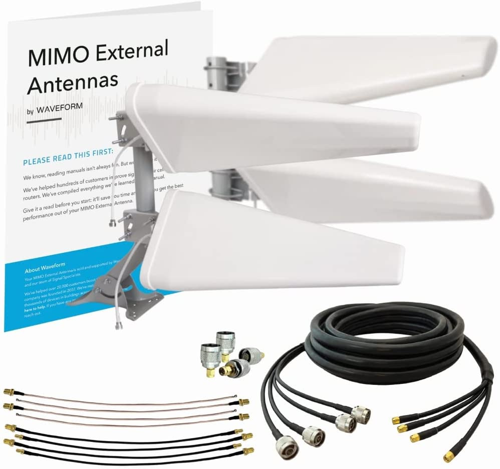 MIMO 4X4 Log Periodic External Antenna Kit for 4G LTE/5G Hotspots & Routers