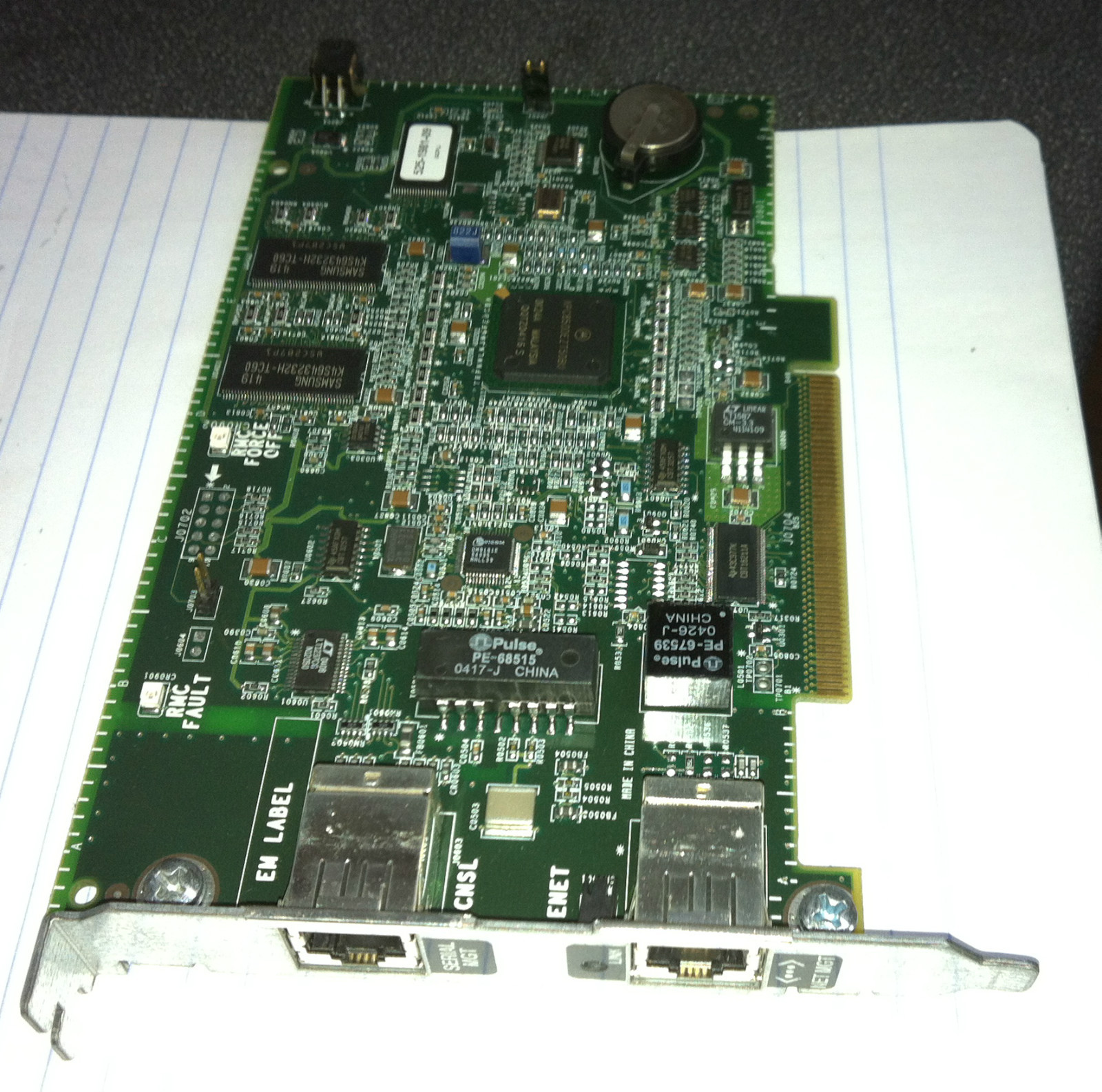 Sun Microsystems 525-1981-09 501-6346 Management Card 