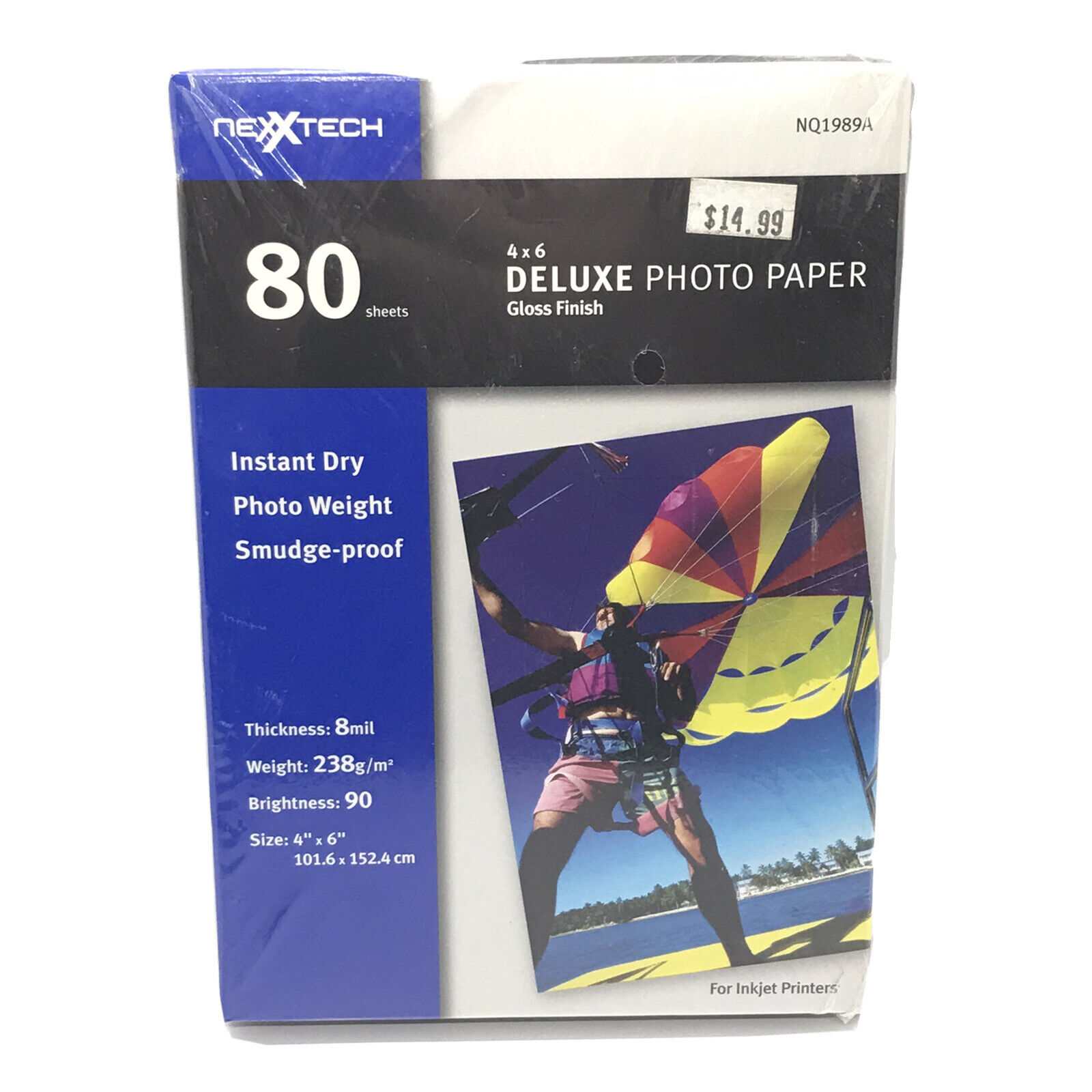 NexxTech 4x6 Deluxe Photo Paper Gloss Finish 80 Sheets ~ NQ1989A ~ New & Sealed