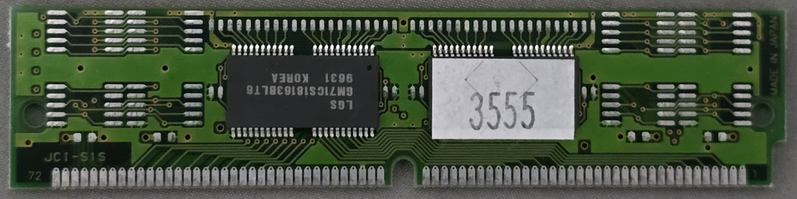 72-pin SIMM LGS GM71CS18163BLT6 DRAM 4MB (4x1MB) RAM EDO #2