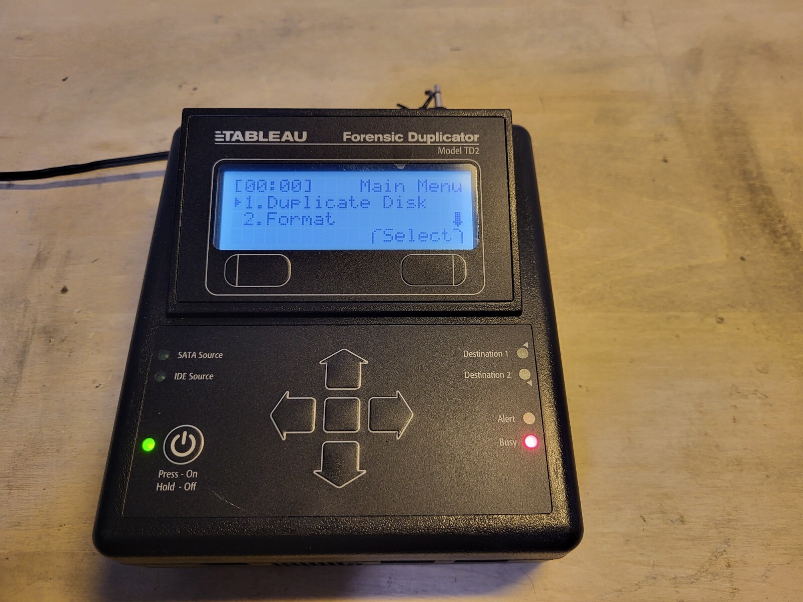 Tableau Forensic Duplicator TD2 (NO AC Adapter)