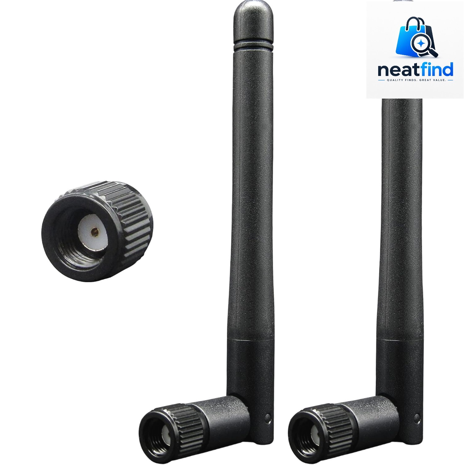 Compact Dual Band 3dBi WiFi Antenna with RP-SMA - Perfect for Gaming Setup